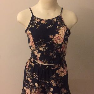 Two Piece floral crop top and pants